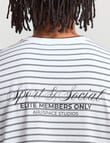 AIR SPACE City Stripe Tee, White product photo View 07 S