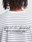 AIR SPACE City Stripe Tee, White product photo View 07 S