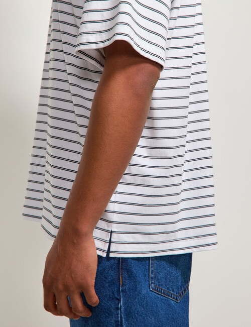 AIR SPACE City Stripe Tee, White product photo View 08 L