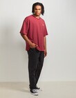 AIR SPACE City Stripe Tee, Brick Red product photo