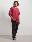 AIR SPACE City Stripe Tee, Brick Red product photo