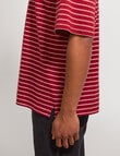 AIR SPACE City Stripe Tee, Brick Red product photo View 07 S