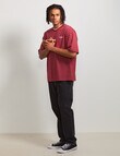 AIR SPACE City Stripe Tee, Brick Red product photo View 08 S