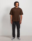 AIR SPACE Urban Stripe Tee, Brown Black product photo View 06 S