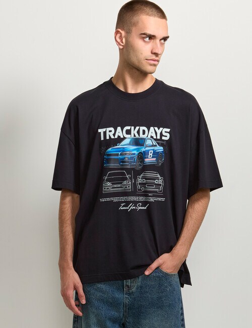 AIR SPACE Track Days Tee, Black product photo View 02 L