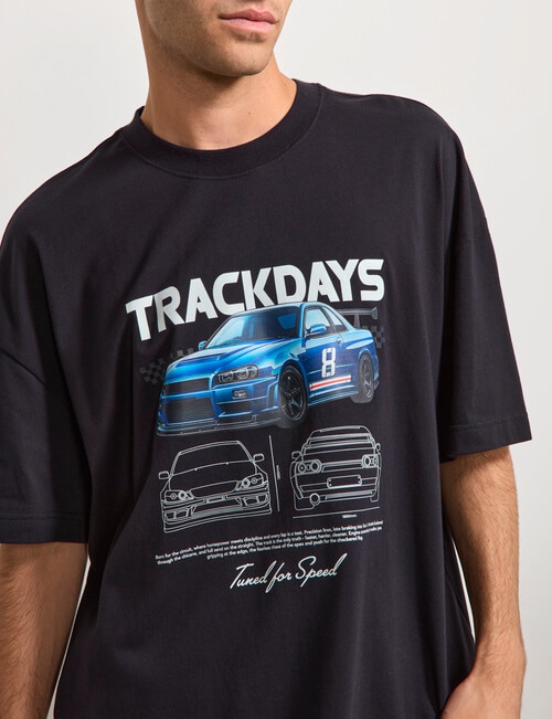 AIR SPACE Track Days Tee, Black product photo View 04 L