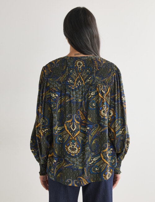 Whistle Printed Blouse, Vintage Paisley product photo View 02 L