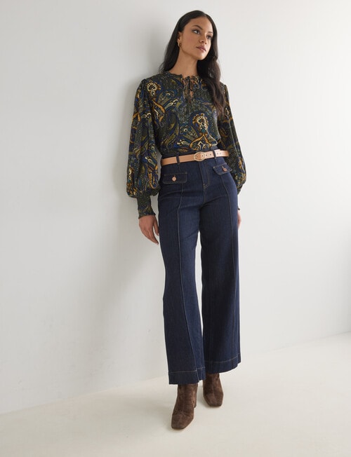 Whistle Printed Blouse, Vintage Paisley product photo View 03 L