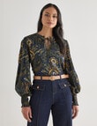 Whistle Printed Blouse, Vintage Paisley product photo View 06 S