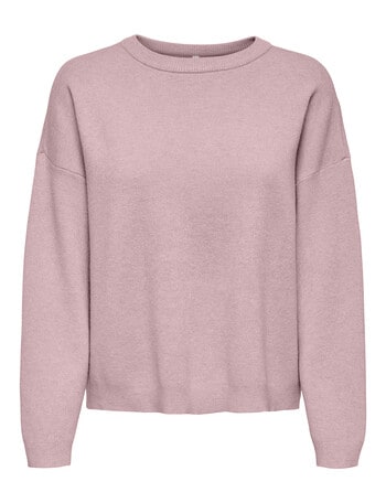 ONLY Ibi Knit Loose Crew Neck Jumper, Burnished Lilac product photo
