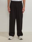 AIR SPACE Relaxed Trackpant, Black product photo View 05 S