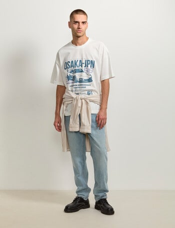 AIR SPACE OSAKA Racing Tee, White product photo