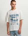 AIR SPACE OSAKA Racing Tee, White product photo View 02 S