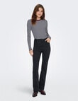 ONLY Elene Stripe Rib Long Sleeve Fitted Top, Naval Academy product photo View 04 S