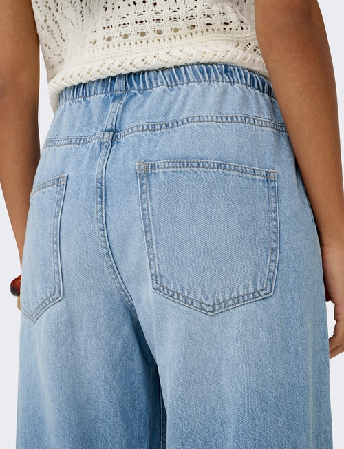 ONLY Jay Tie Waist Denim Pant, Light Blue product photo View 04 L