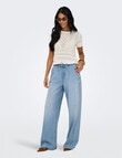 ONLY Jay Tie Waist Denim Pant, Light Blue product photo View 05 S