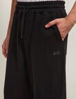 AIR SPACE Relaxed Trackpant, Black product photo View 04 S