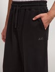 AIR SPACE Relaxed Trackpant, Black product photo View 04 S