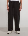 AIR SPACE Relaxed Trackpant, Black product photo View 05 S