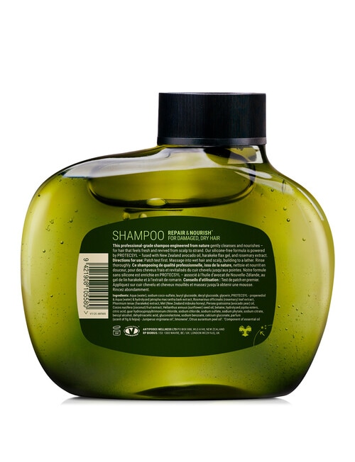 Antipodes Fig + Feijoa Repair & Nourish Shampoo, 340ml product photo View 02 L