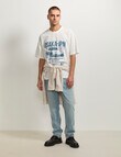 AIR SPACE Isaka Racing Tee, White product photo