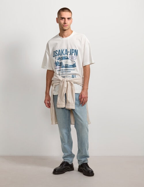 AIR SPACE OSAKA Racing Tee, White product photo