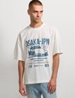 AIR SPACE OSAKA Racing Tee, White product photo View 02 S