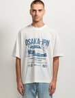 AIR SPACE OSAKA Racing Tee, White product photo View 05 S