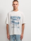 AIR SPACE OSAKA Racing Tee, White product photo View 05 S