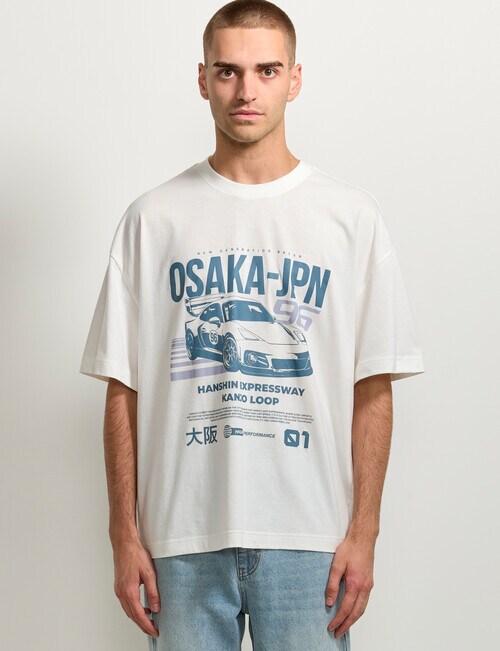 AIR SPACE Isaka Racing Tee, White product photo View 05 L