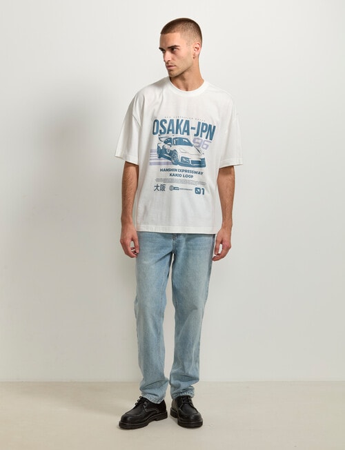 AIR SPACE OSAKA Racing Tee, White product photo View 06 L
