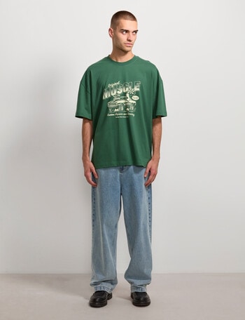 AIR SPACE Muscle Car Tee, Green product photo