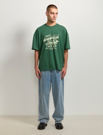 AIR SPACE Muscle Car Tee, Green product photo