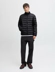 Jack & Jones Bradley Collar Puffer, Black product photo View 02 S