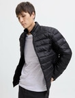 Jack & Jones Bradley Collar Puffer, Black product photo View 03 S