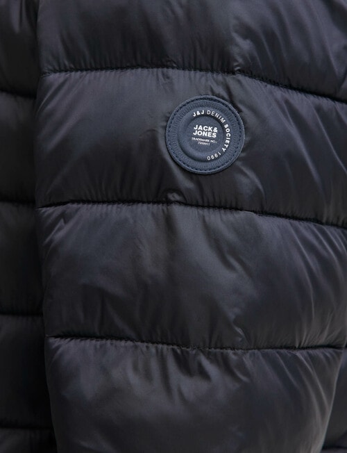 Jack & Jones Bradley Collar Puffer, Black product photo View 04 L