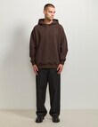 AIR SPACE Oversize Hoodie, Espresso product photo View 08 S