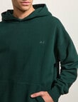 AIR SPACE Oversize Hoodie, Emerald Green product photo View 04 S