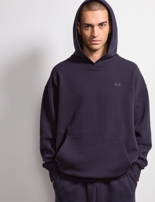 AIR SPACE Oversize Hoodie, Navy product photo View 02 L