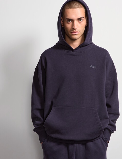 AIR SPACE Oversize Hoodie, Navy product photo View 02 L