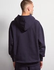 AIR SPACE Oversize Hoodie, Navy product photo View 03 S