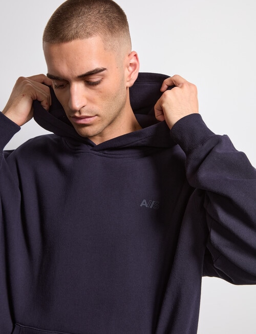 AIR SPACE Oversize Hoodie, Navy product photo View 06 L