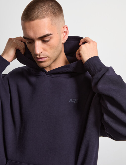 AIR SPACE Oversize Hoodie, Navy product photo View 06 L