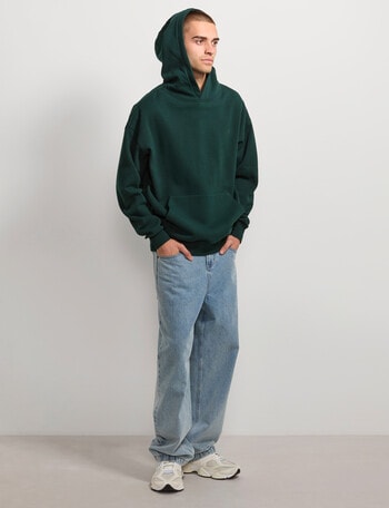 AIR SPACE Oversize Hoodie, Emerald Green product photo