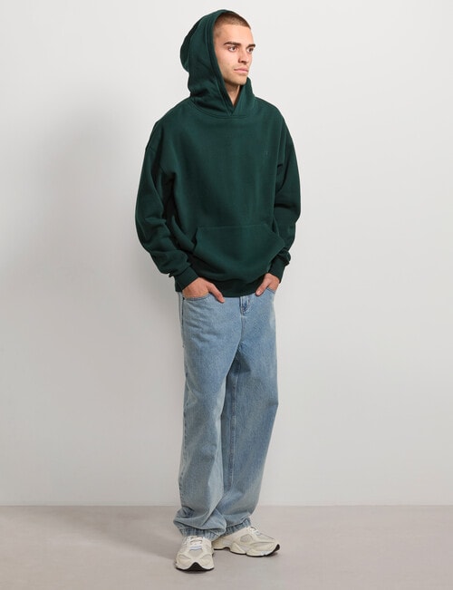 AIR SPACE Oversize Hoodie, Emerald Green product photo