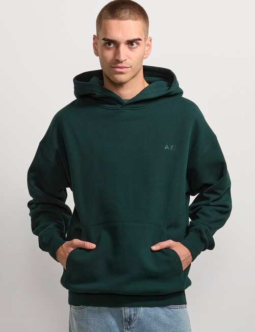 AIR SPACE Oversize Hoodie, Emerald Green product photo View 02 L