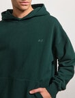 AIR SPACE Oversize Hoodie, Emerald Green product photo View 04 S
