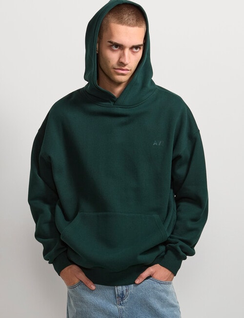 AIR SPACE Oversize Hoodie, Emerald Green product photo View 07 L