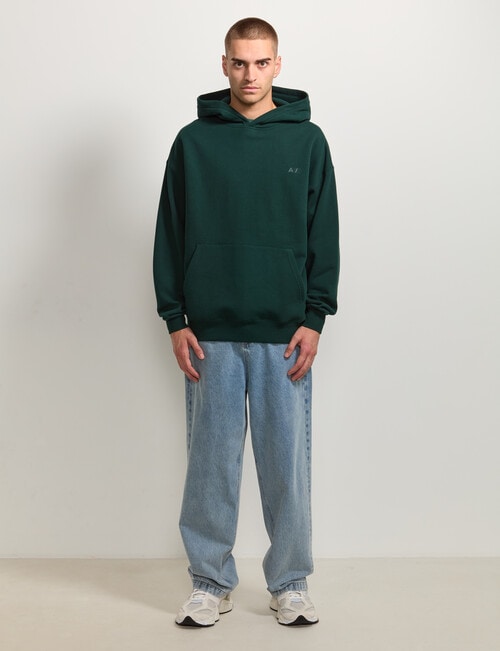 AIR SPACE Oversize Hoodie, Emerald Green product photo View 08 L
