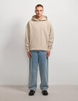 AIR SPACE Oversize Hoodie, Bone product photo View 10 S